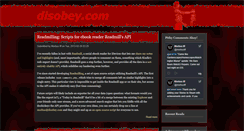 Desktop Screenshot of disobey.com