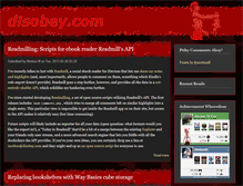 Tablet Screenshot of disobey.com